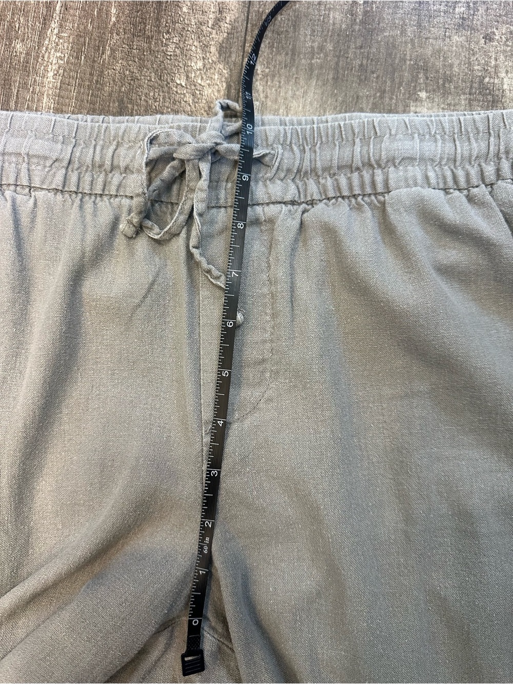 Old Navy Light Grey Drawstring Linen Pants Size Large - Picture 6 of 8